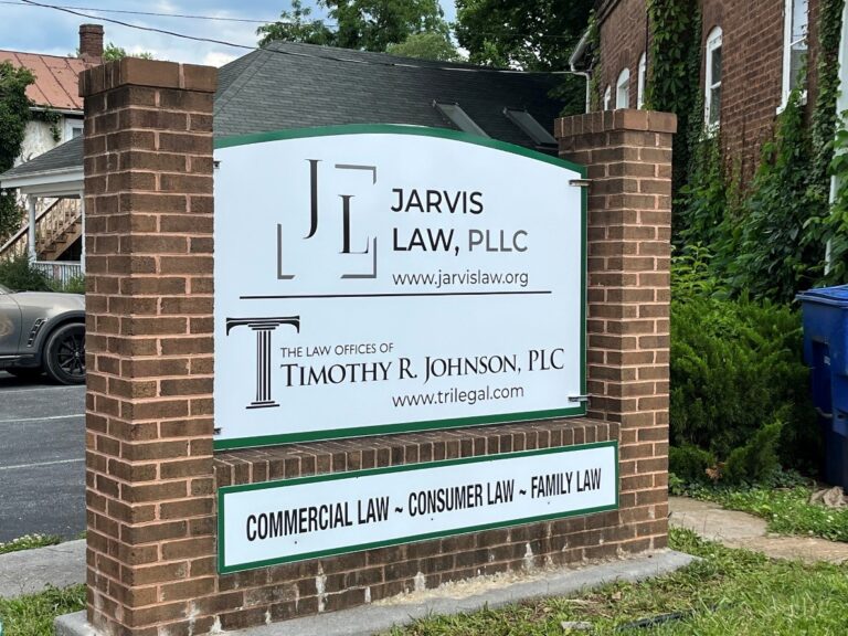 Jarvis Law Office sign